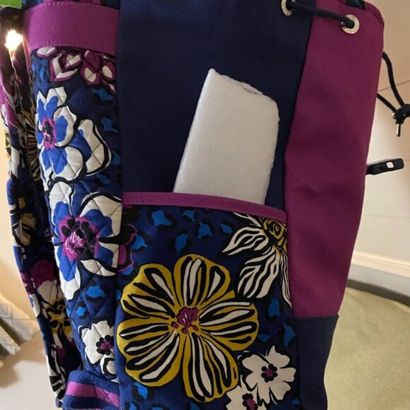 Vera Bradley Canvas Backpack African Violet - Picture 9 of 11